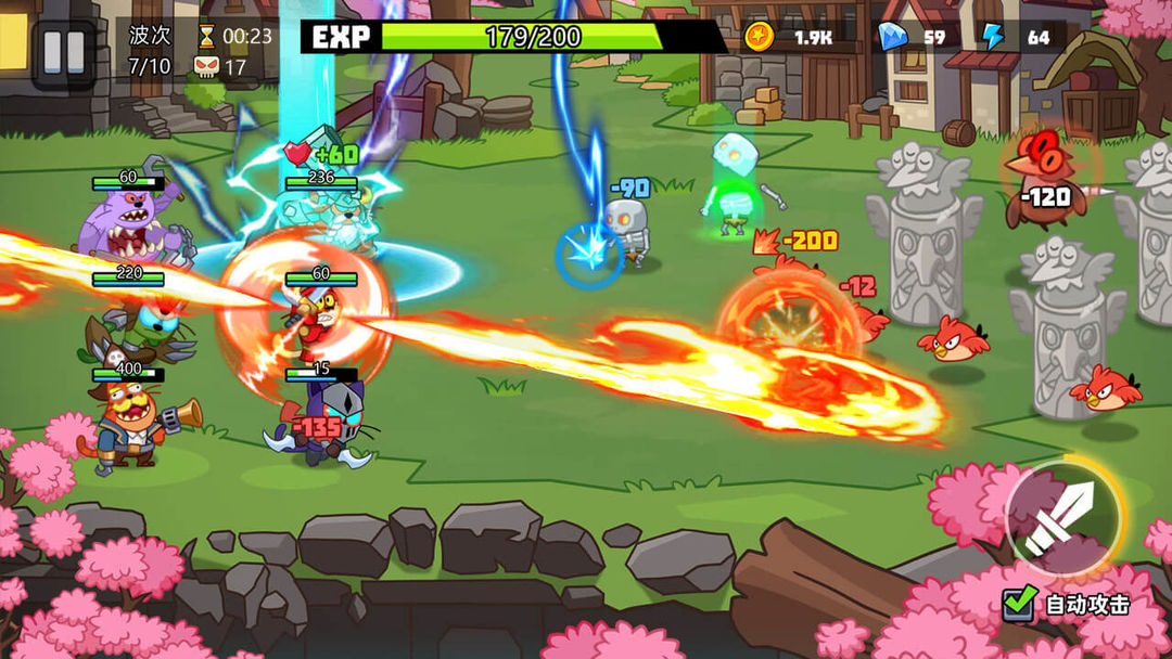 图片[3]-安卓手机游戏《猫咪勇士冒险》[菜单版]肉鸽塔防生存冒险游戏好玩上班摸鱼推荐！-仄言资源社