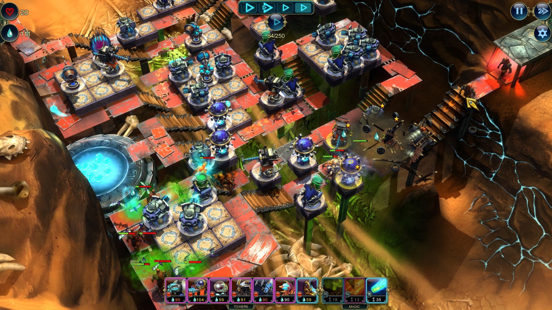 图片[2]-安卓手机游戏《奇幻塔防中文版》[完整版]Steam移植超级精美的3D塔防游戏可自由控制视角游戏性非常不错！-仄言资源社