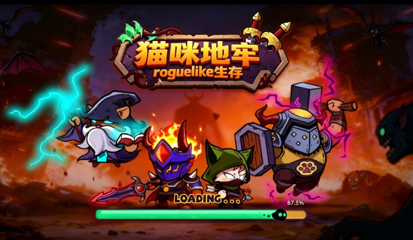 安卓手机游戏《猫咪地牢》[完整版+菜单版]肉鸽地牢+卡牌！-仄言资源社